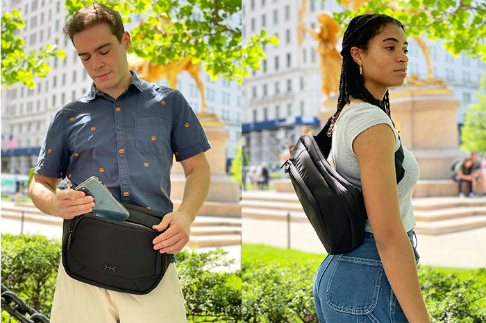 Crossbody sling backpack sale