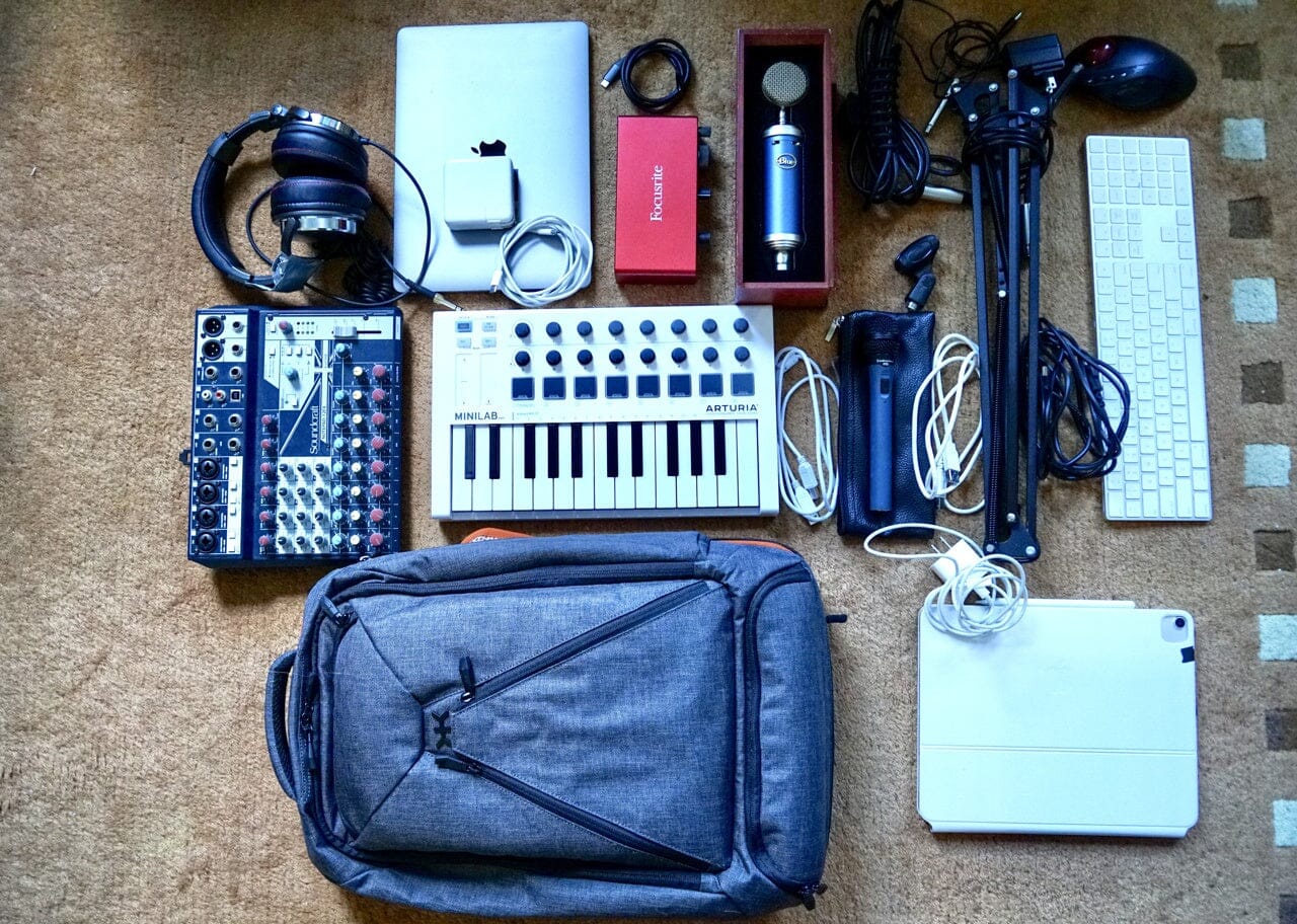 best travel backpack musician SAVIOUR DJ Accessories Transport Pack - Large Gear Bag for Solo Musicians, DJ Equipment, Mic Stands, and Cables The 6 Best Travel Backpacks