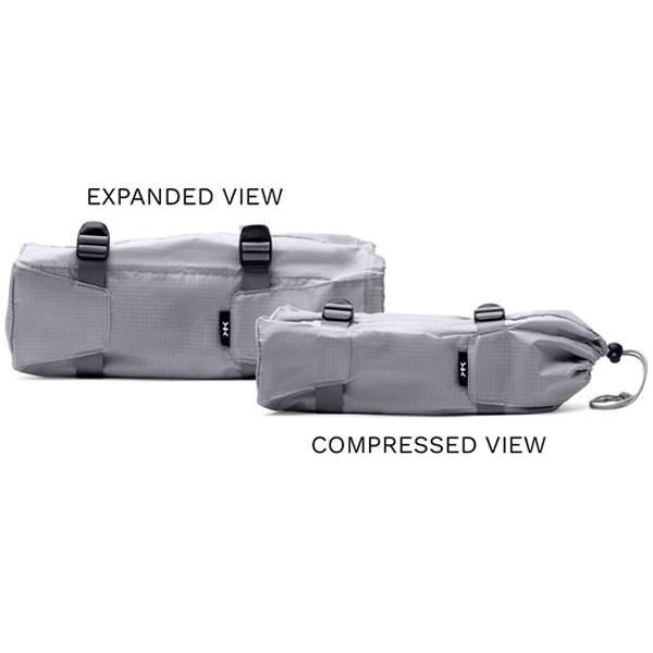 External compression straps make it easy to compress shoes