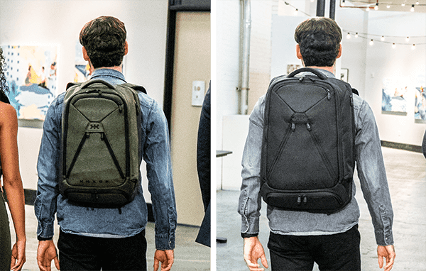 Knack Backpacks on 5 foot 11 inch model
