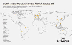 Shipping Program Update | What countries does Knack Bags Currently Ship To?