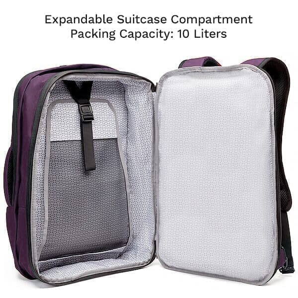 Series 2: Small Expandable Knack Pack® Backpack Knack Eggplant 