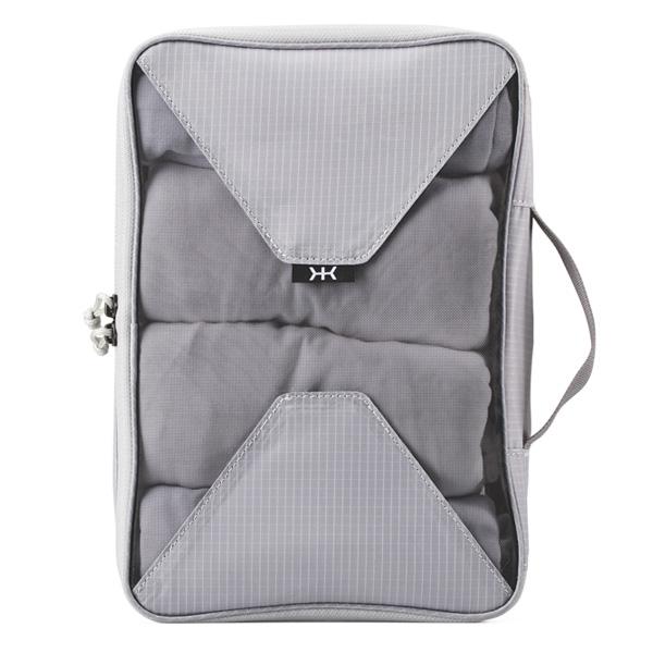 Lightweight, durable body fabric with see-through mesh panels-Grey
