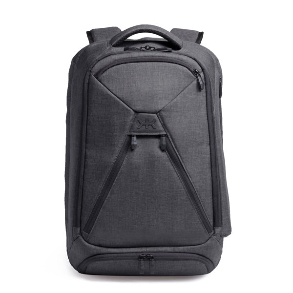 Black Leather Professional Laptop Backpack with Charging Port, In stock!